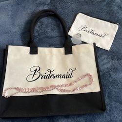 Bridesmaid tote and accessories 