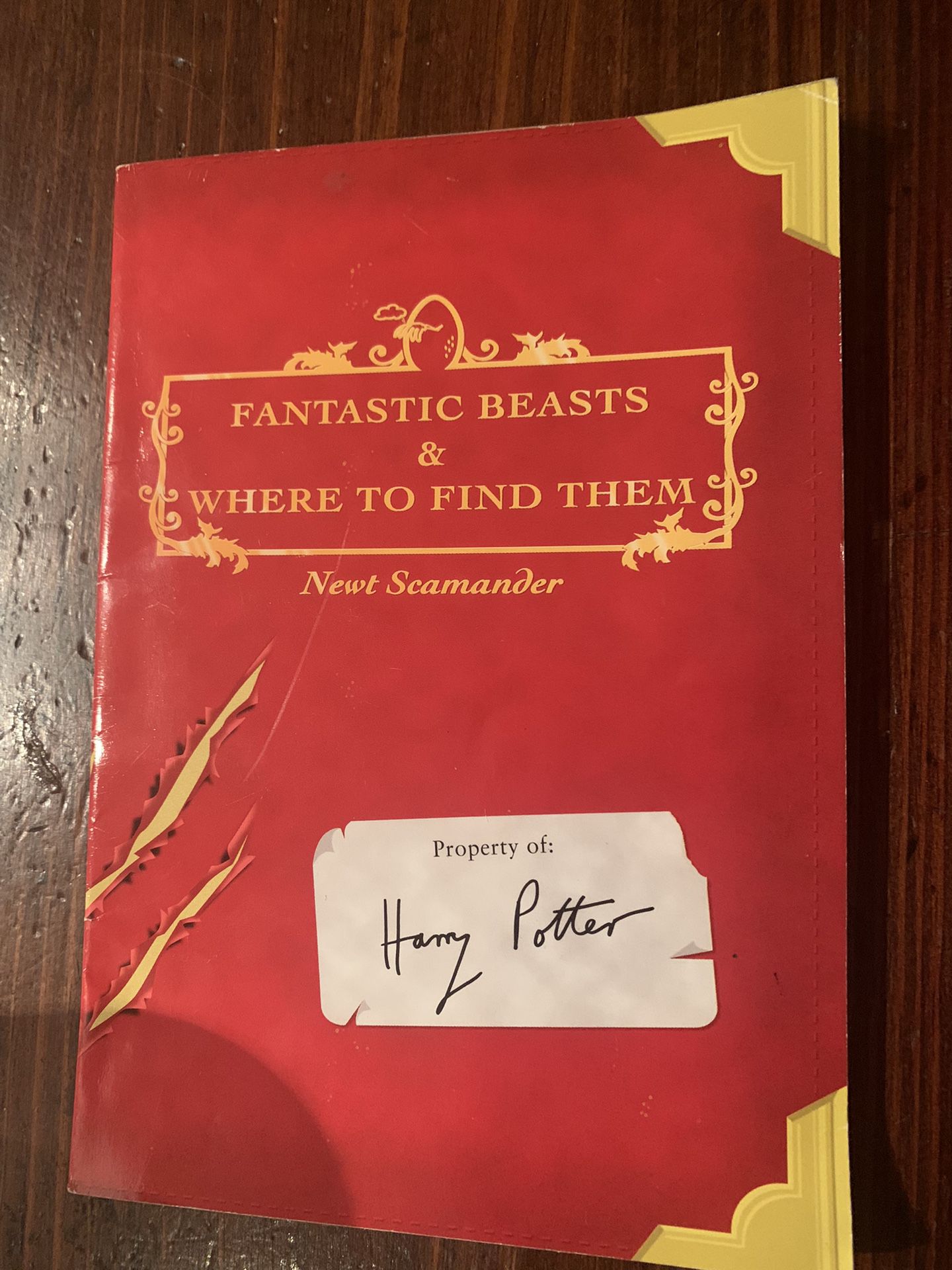 Fantastic Beasts & Where To Find Them Harry Potter Book