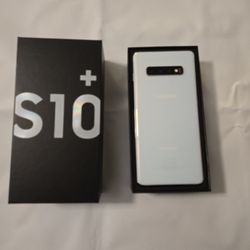 Unlocked Samsung Galaxy S10+ SM-G975U 128GB 6.4"Smartphone RARE Prism White (iridescent)