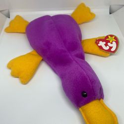  TY Beanie Babies- 1993 - “Patti “The Platypus- PVC Pellets & Errors!