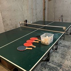 Free ping pong table Full Set Up