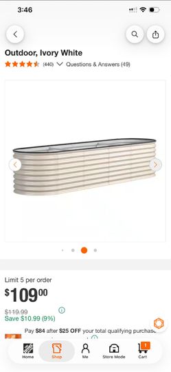 Outdoor Metal Raised Garden Bed