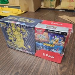 Surging Sparks ETB + Booster Bundle