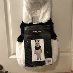 Baby Infant Plush Panda Bear Costume 12-18 Months , New Never Used