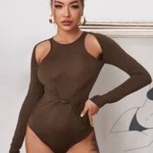 NEW BROWN BODYSUIT / SIZE L