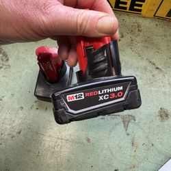 2 Milwaukee M12 Batteries 