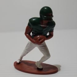 Vintage C-P Football Running Figurine Green White Collectible Toy 2.25".