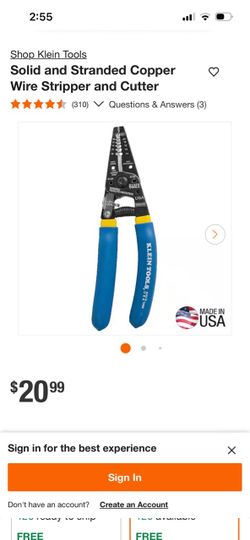 Kline Tools Solid & Stranded Copper Wire Stripper & Cutter
