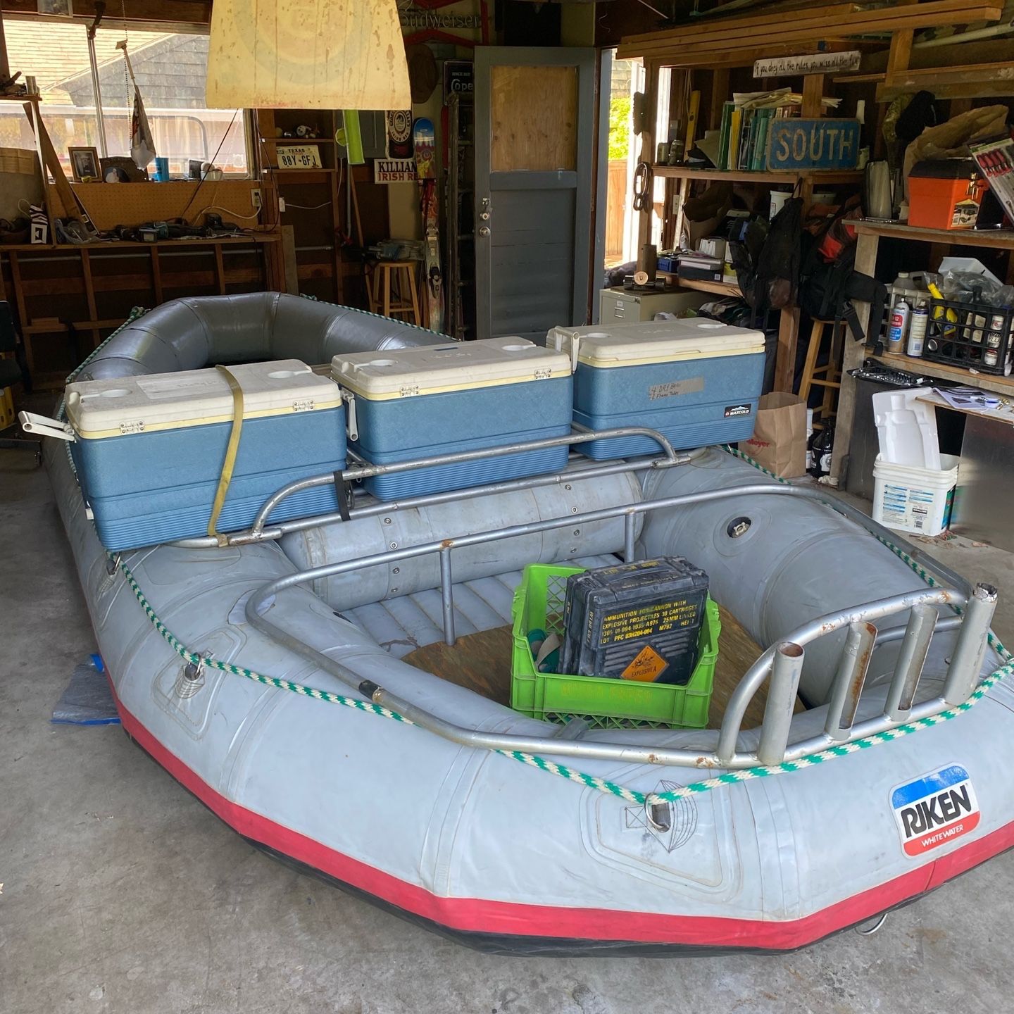 Red Riken Raft 18’ Riken Self Bailing Raft for Sale in Tigard, OR - OfferUp