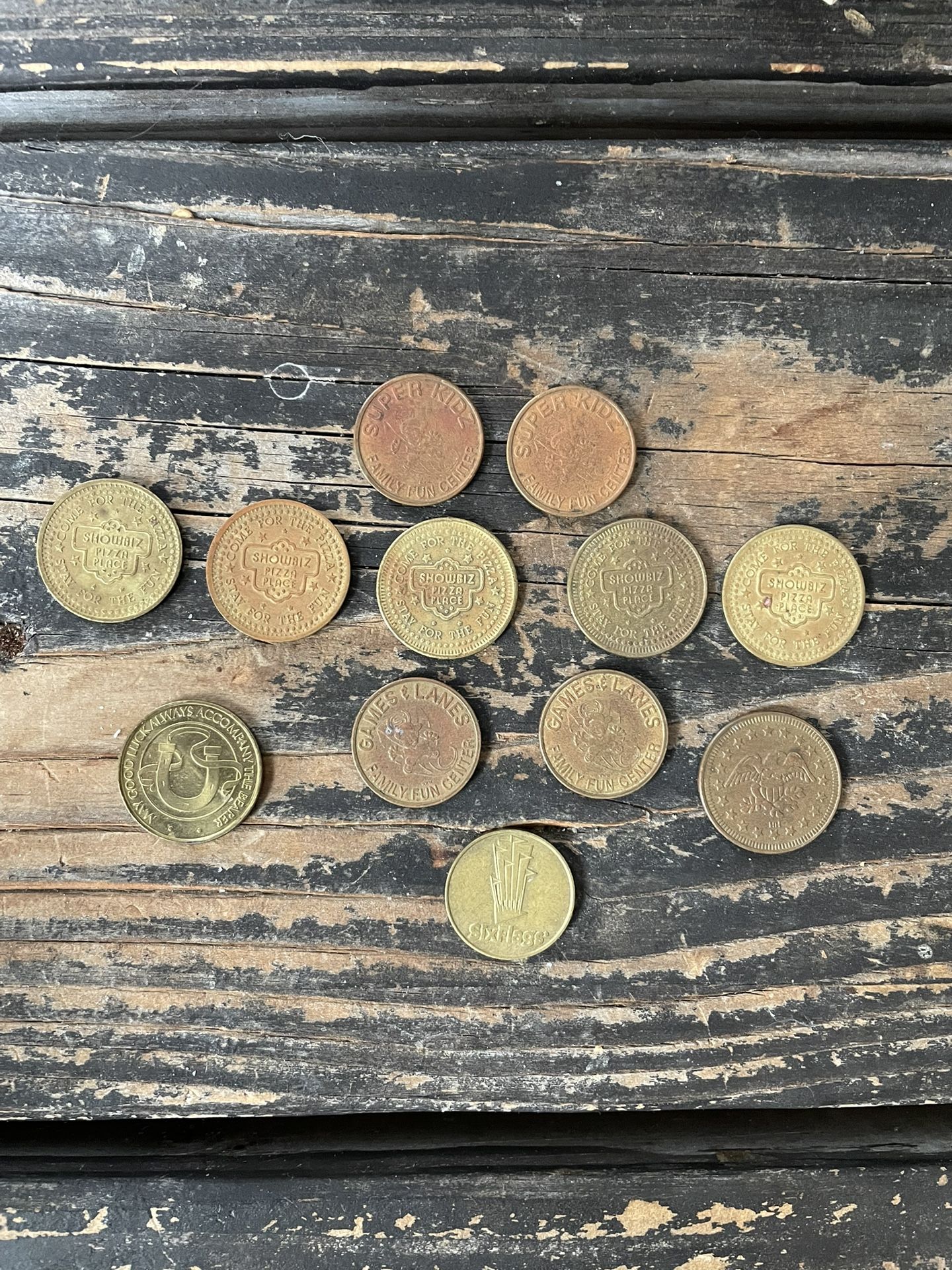 Vintage Arcade Token Lot