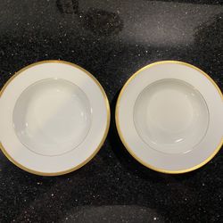 Noritake Gwendolyn Fine China 2 Soup Bowls (8”) Pattern 5083