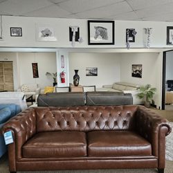 Top Grain Leather Sofa 