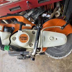 Serrucho Barillero Stihl Ts420 Con Hoja De Diamante Para Cortar Cemento Pido $$780 Caladito 