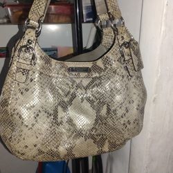 Rattlesnake Snakeskin Coach Purse 
