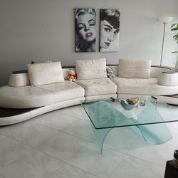 Sofa with coffee table 