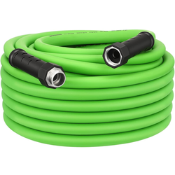 DEWENWILS Garden Hose 50 ft x 5/8", Water Hose with Swivel Handle, Heavy Duty, Lightweight, Flexible Hose for Plants, Car, Yard, 3/4 Inch Solid Fittin
