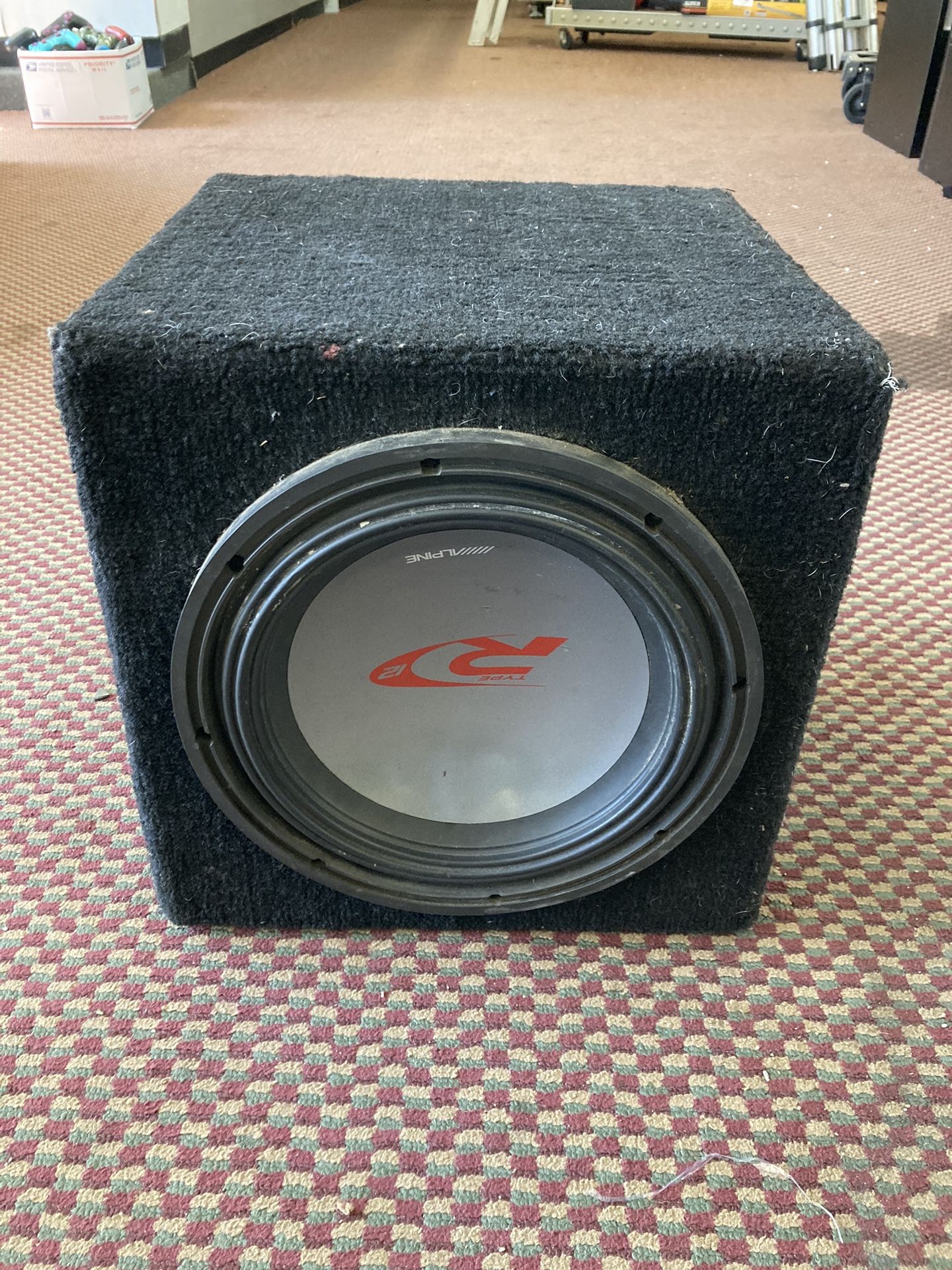 12” Alpine Type R 12 “ Car Subwoofer In A Box