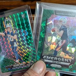2024-25 NFL Rookie Drake May Panini Prizms Lot Of 4