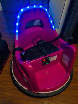 12 volts kids bumper car, 360 spin, remote controlled.