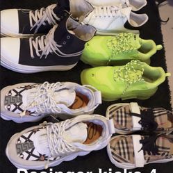 Designer Kicks Burberry Versace Rick Owens Mcqueens Balenciaga 