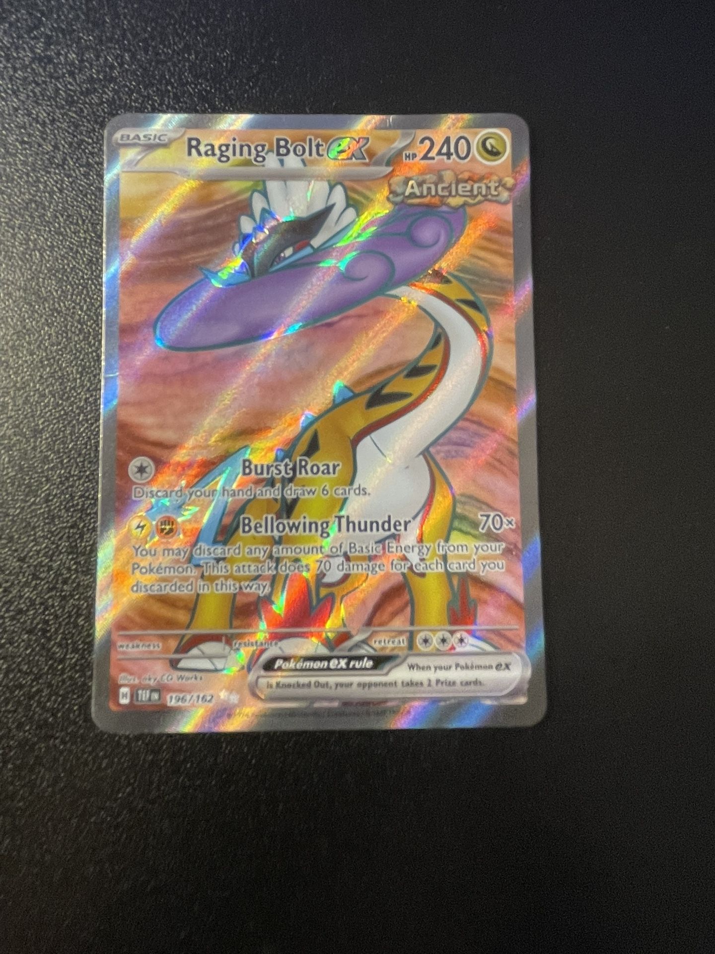 Raging Bolt Ex Pokemon Card