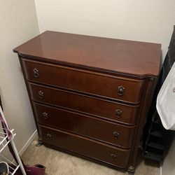 Vintage Wooden Dresser And Nightstand