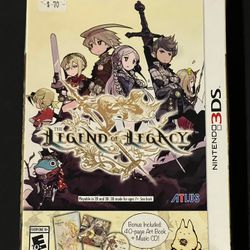 Nintendo 3DS Legend Of Legacy Collectors Edition (NO GAME)