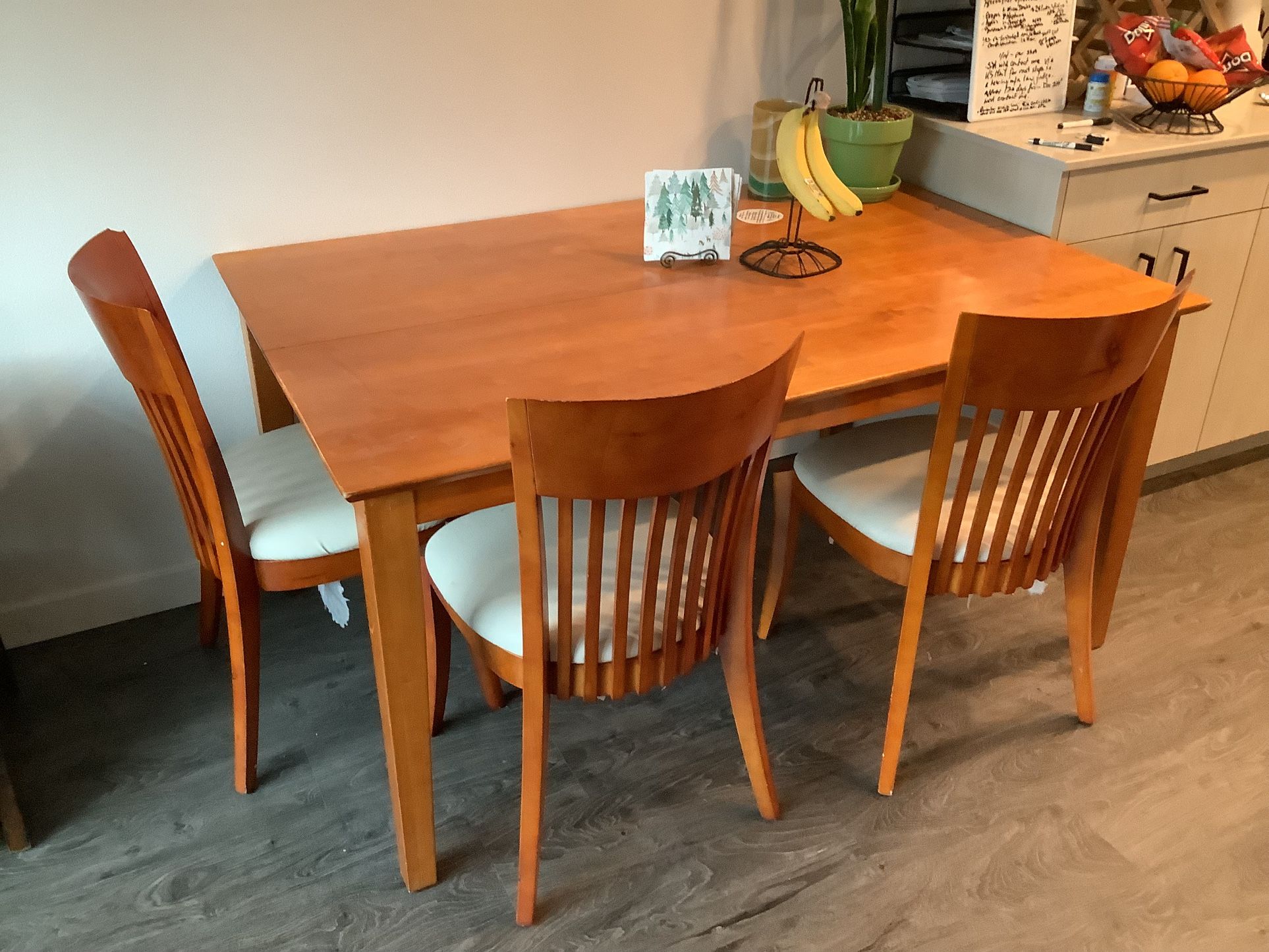 Dining Room Table and Four Chairs