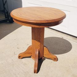 Vintage Wood Side Table 