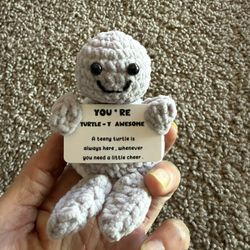 Knitted Soccer Turtle Buddy 