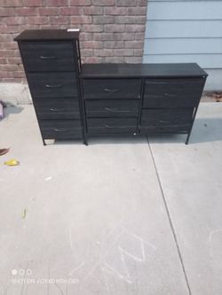 2 black dresser