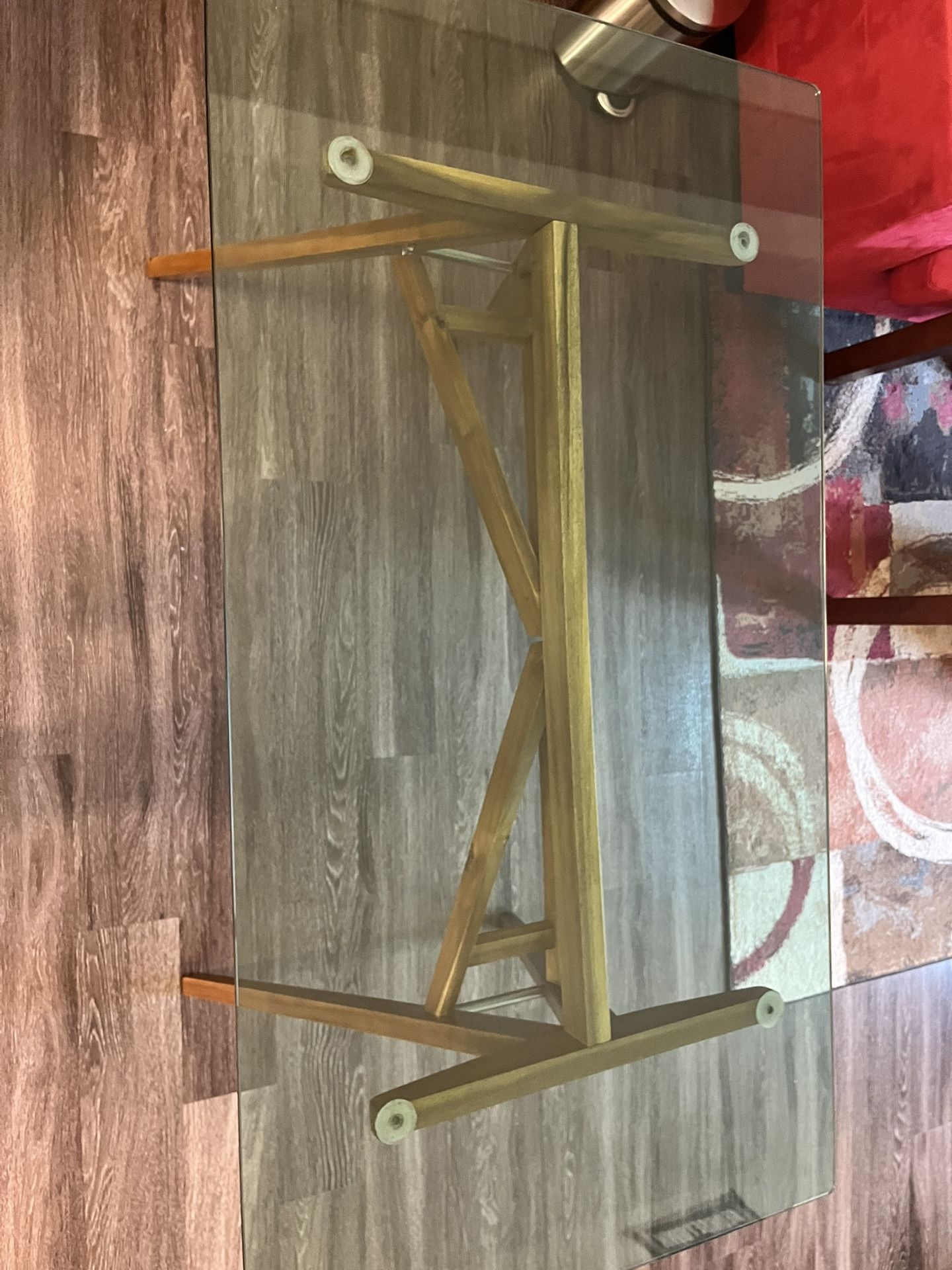 Glass top Table