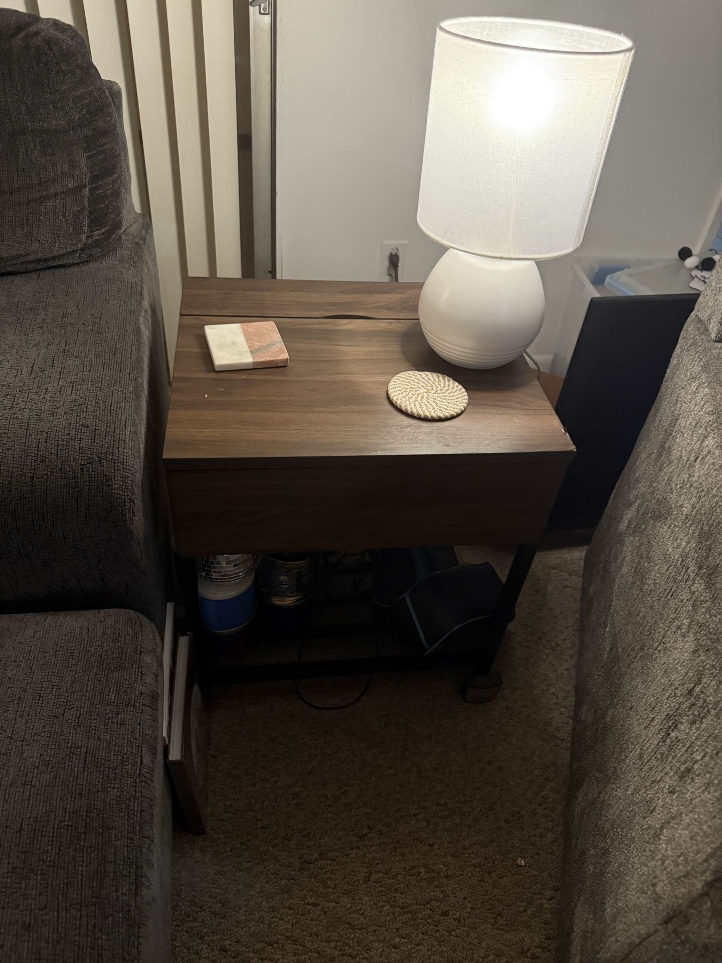 End Table With Drawer And Outlet