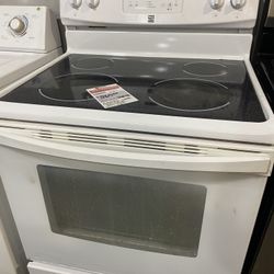 White Glasstop Stove