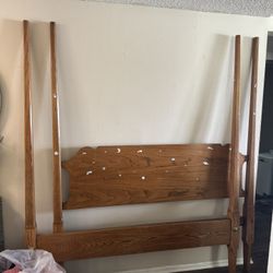 Solid Wood, Queen Size Bed Frame