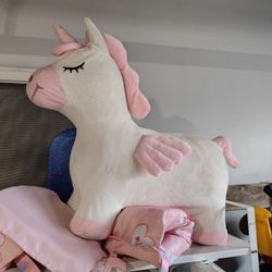 Toy Unicorn for Toddler Riding
