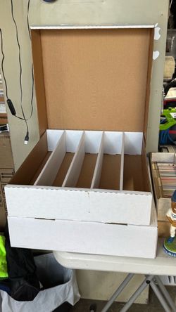 5000 count empty sports cards storage boxes