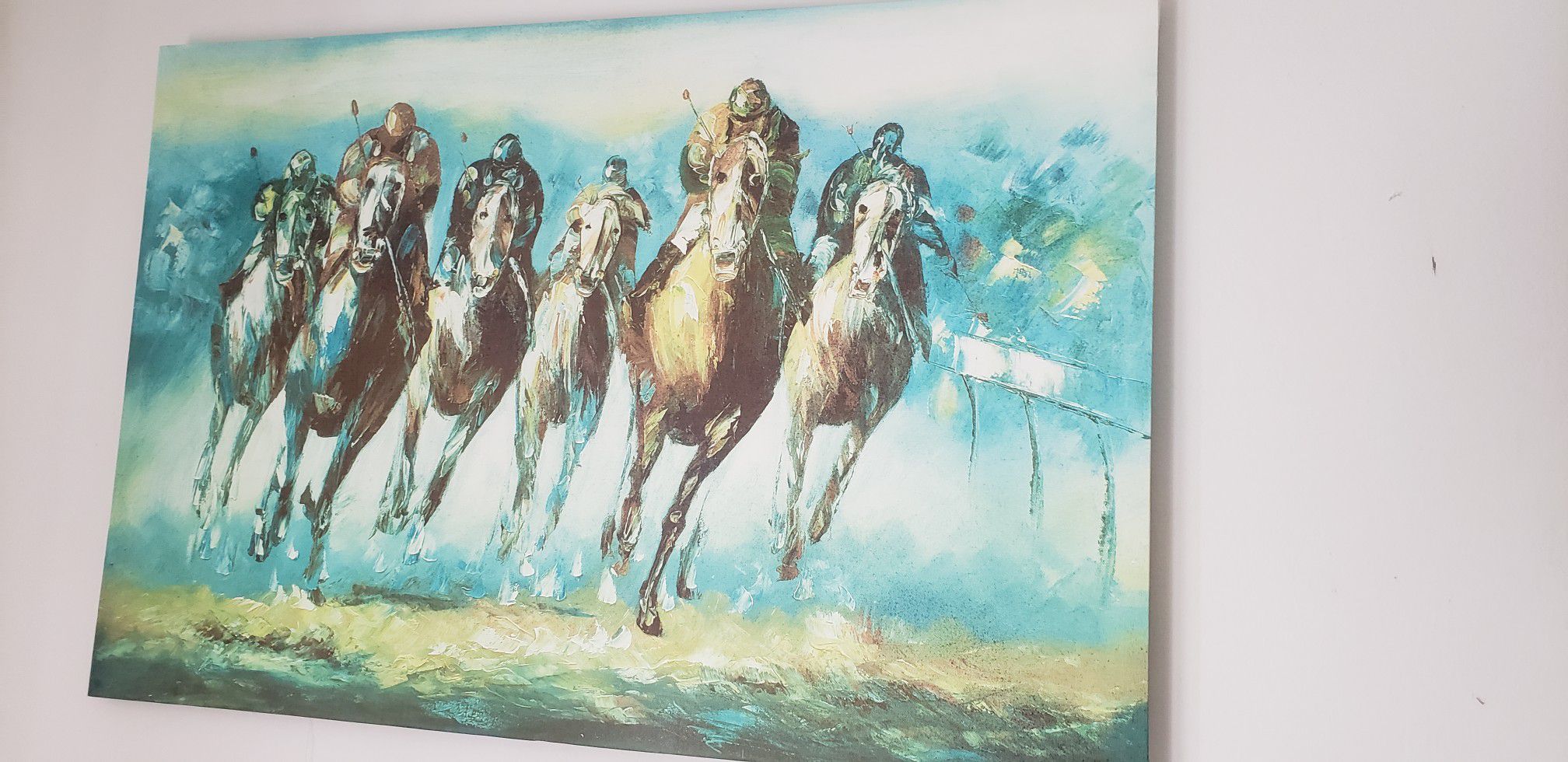 HORSE TRACK CANVAS 24" × 36"