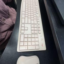 Pink Wireless Keyboard And Mouse