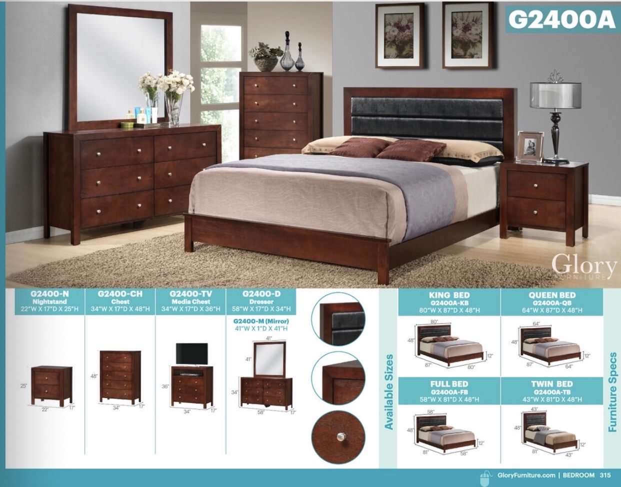 Queen 5pc bedroom set sale