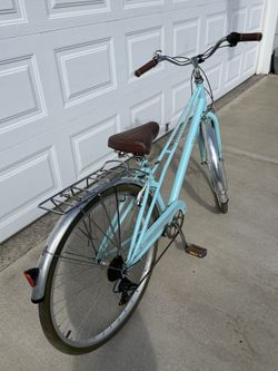 Schwinn WOMENS ADMIRAL 7-SPEED HYBRID MINT GREEN COMFORT BIKE