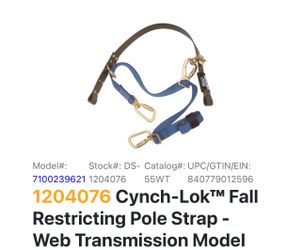 D í sala conch lock fall restricting belt