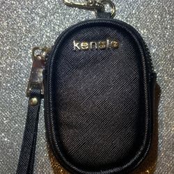 Kensie Black Zippered keychain Coin Pouch