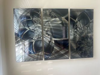 Modern Metallic Abstract Wall Art