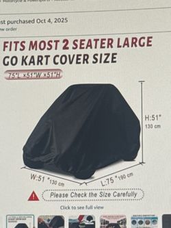 Go kart cover waterproof