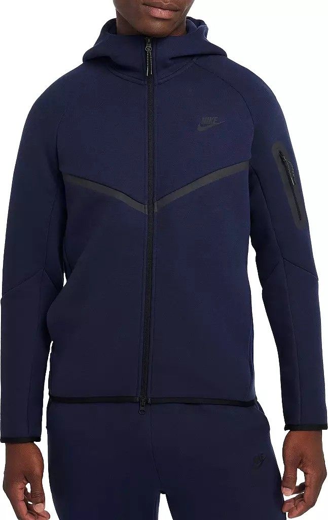 Mens Fleece Navy Blue Nike Tech Large