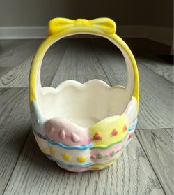 Vintage K's Collection Ceramic Easter Basket