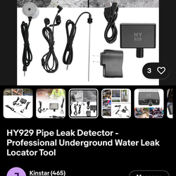 Brand new HY939 professional compact pipe leak detector