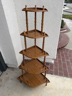 Vintage Corner Bookshelf