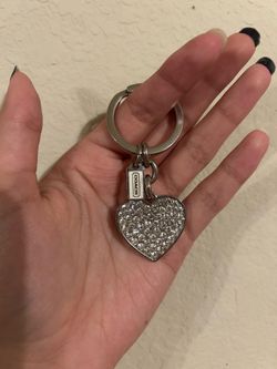 Vintage coach keychain heart